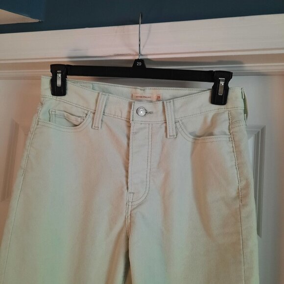 Levis Pants Womens 29 Pale Mint Wedgie‎ Straight Corduroy Cords Premium Stretch - Picture 3 of 16